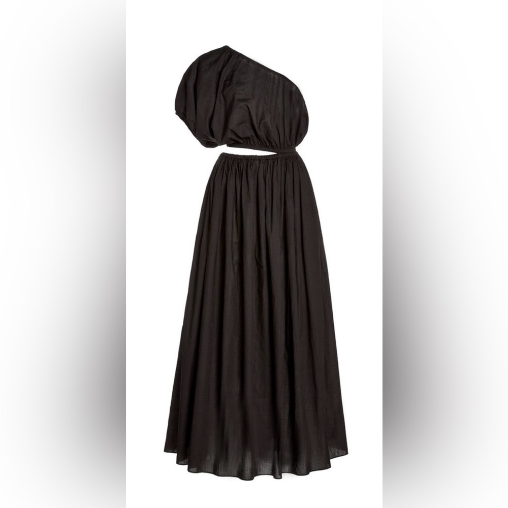 Matteau One-Shoulder Black Maxi Dress - Picture 4 of 8